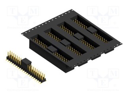 Connector: pin strips; pin header; male; PIN: 40; 2.54mm; SMT; 2x20