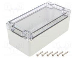 Enclosure: multipurpose; X: 80mm; Y: 160mm; Z: 60mm; ZP; ABS; IP67
