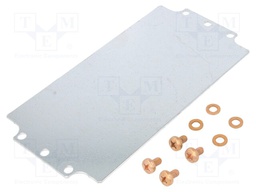 Mounting plate; steel; W: 105.8mm; L: 206.7mm; Series: 1590Z