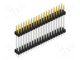 Connector: pin strips; pin header; male; PIN: 38; 2.54mm; THT; 2x19