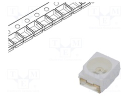 LED; SMD; 3528,PLCC2; blue; 25÷48mcd; 3.5x2.8x1.9mm; 120°; 3.5÷4.2V