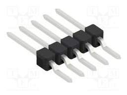 Connector: pin strips; pin header; male; PIN: 5; 2.54mm; SMT; 1x5