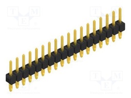 Connector: pin strips; pin header; male; PIN: 18; 2.54mm; THT; 1x18