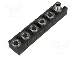 Distribution box; M12; PIN: 5; 24VDC; 4A; IP67; IN: 4; Out: M12 socket