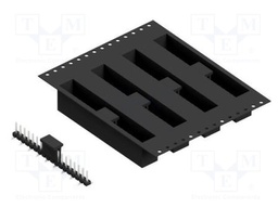 Connector: pin strips; pin header; male; PIN: 18; 2.54mm; SMT; 1x18