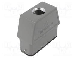 Enclosure: for HDC connectors; size D16A; for cable; for latch