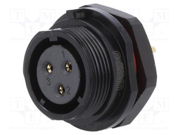 Socket; female; SP17; PIN: 3; IP68; soldering; 500V; 2mm2; 10A