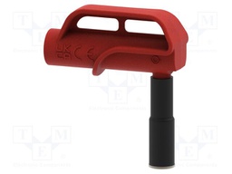 Adapter; 4A; red; Tip diameter: 10mm; Socket size: 4mm; MGP