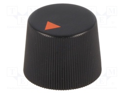 Knob; with pointer; thermoplastic; Shaft d: 4mm; Ø16.4x12.3mm