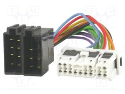 Connector; radio,ISO; Nissan; PIN: 16