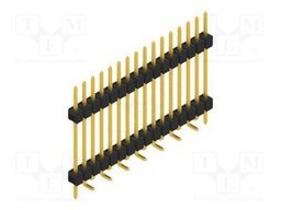 Connector: pin strips; pin header; male; PIN: 16; 2.54mm; SMT; 1x16