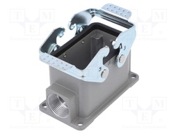 Enclosure: for HDC connectors; size D10B; with double latch