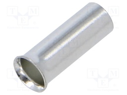 Tip: bootlace ferrule; non-insulated; copper; 4mm2; 9mm; tinned