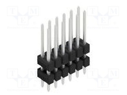 Connector: pin strips; pin header; male; PIN: 12; 2.54mm; THT; 2x6