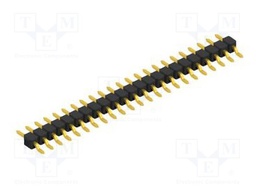 Connector: pin strips; pin header; male; PIN: 23; 2.54mm; SMT; 1x23
