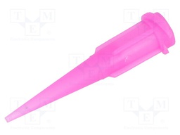 Needle: plastic; 1.25"; Size: 20; straight; 0.58mm