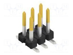 Connector: pin strips; pin header; male; PIN: 6; 2.54mm; SMT; 2x3
