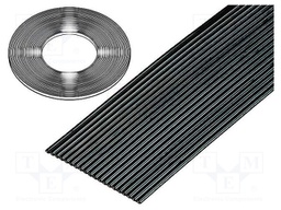 Wire: ribbon; 1.27mm; stranded; Cu; 40x28AWG; unshielded; PVC; black
