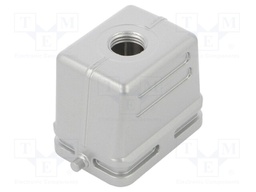 Enclosure: for HDC connectors; C146; size E6; for cable; straight