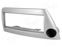 Radio mounting frame; Ford; 1 DIN; silver