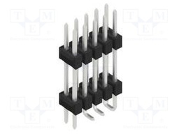 Connector: pin strips; pin header; male; PIN: 10; 2.54mm; SMT; 2x5