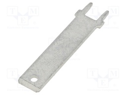 Terminal: flat; 6.4mm; 0.8mm; male; THT; brass; tinned; straight