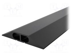 Cable protector; Width: 83mm; L: 3m; Mat: PVC; H: 14mm; Colour: black