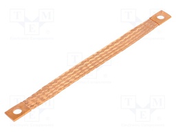 Braids; tape; 16mm2; Ø1: 9mm; Ø2: 9mm; L: 200mm