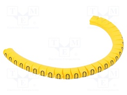 Markers for cables and wires; Label symbol: Q; 2.5÷5mm; PVC; PA