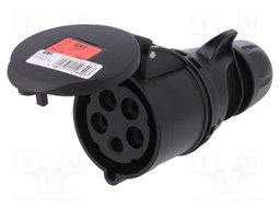 Connector: AC supply 3-phase; plug; female; 32A; 400VAC; IP44