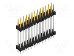 Connector: pin strips; pin header; male; PIN: 26; 2.54mm; THT; 2x13
