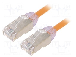 Patch cord; F/UTP,TX6A-28™; 6a; solid; Cu; LSZH; orange; Len: 2m