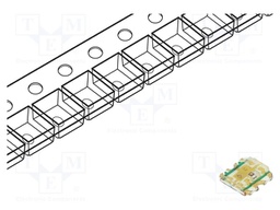 LED; SMD; 0606; RGB; 1.6x1.6x0.35mm; 120°; Lens: transparent