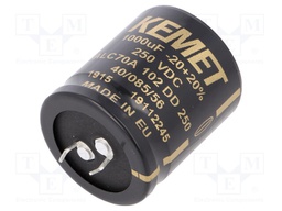 Capacitor: electrolytic; 1mF; 250VDC; ESR: 188mΩ; SNAP-IN; ±20%