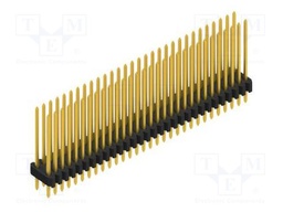 Connector: pin strips; pin header; male; PIN: 60; 1.27mm; THT; 2x30