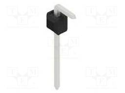 Connector: pin strips; pin header; male; PIN: 1; 2.54mm; THT; 1x1