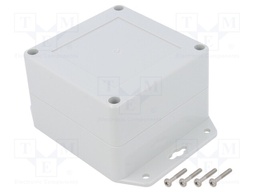 Enclosure: multipurpose; X: 90mm; Y: 90mm; Z: 60mm; ZP; polycarbonate