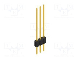 Connector: pin strips; pin header; male; PIN: 3; 1.27mm; THT; 1x3