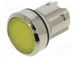 Switch: push-button; Stabl.pos: 2; 22mm; yellow; IP67; Pos: 2; Ø22mm