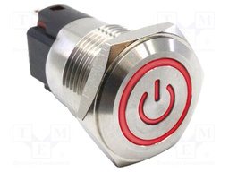Switch: vandal resistant; Pos: 2; SPDT; 5A/250VAC; 2A/24VDC; IP65