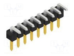 Connector: pin strips; pin header; male; PIN: 8; 2.54mm; THT; 1x8