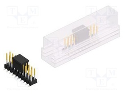 Connector: pin strips; pin header; male; PIN: 20; 2.54mm; SMT; 2x10