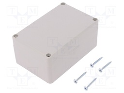 Enclosure: multipurpose; X: 78mm; Y: 118mm; Z: 54mm; ABS; grey