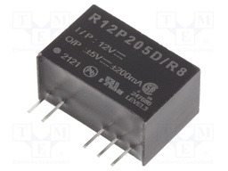 Converter: DC/DC; 2W; Uin: 10.8÷13.2V; Uout: 5VDC; Uout2: -5VDC; SIP7