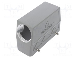 Enclosure: for HDC connectors; size D24B; for cable; angled; M40