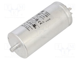 Capacitor: polypropylene; motors, run; 50uF; 330VAC; Ø45x98mm; ±5%