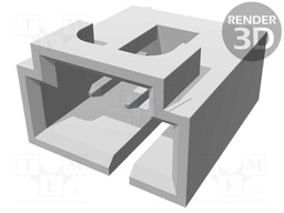 Socket; wire-board; male; SL; 2.54mm; PIN: 3; THT; gold-plated