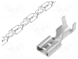 Terminal: flat; 4.8mm; 0.8mm; female; 0.5÷2mm2; crimped; for cable