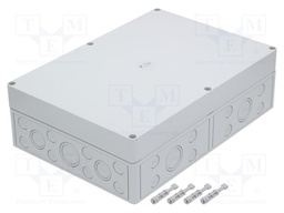 Enclosure: multipurpose; X: 254mm; Y: 361mm; Z: 111mm; TK PC; grey