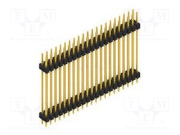 Connector: pin strips; pin header; male; PIN: 42; 2.54mm; THT; 2x21